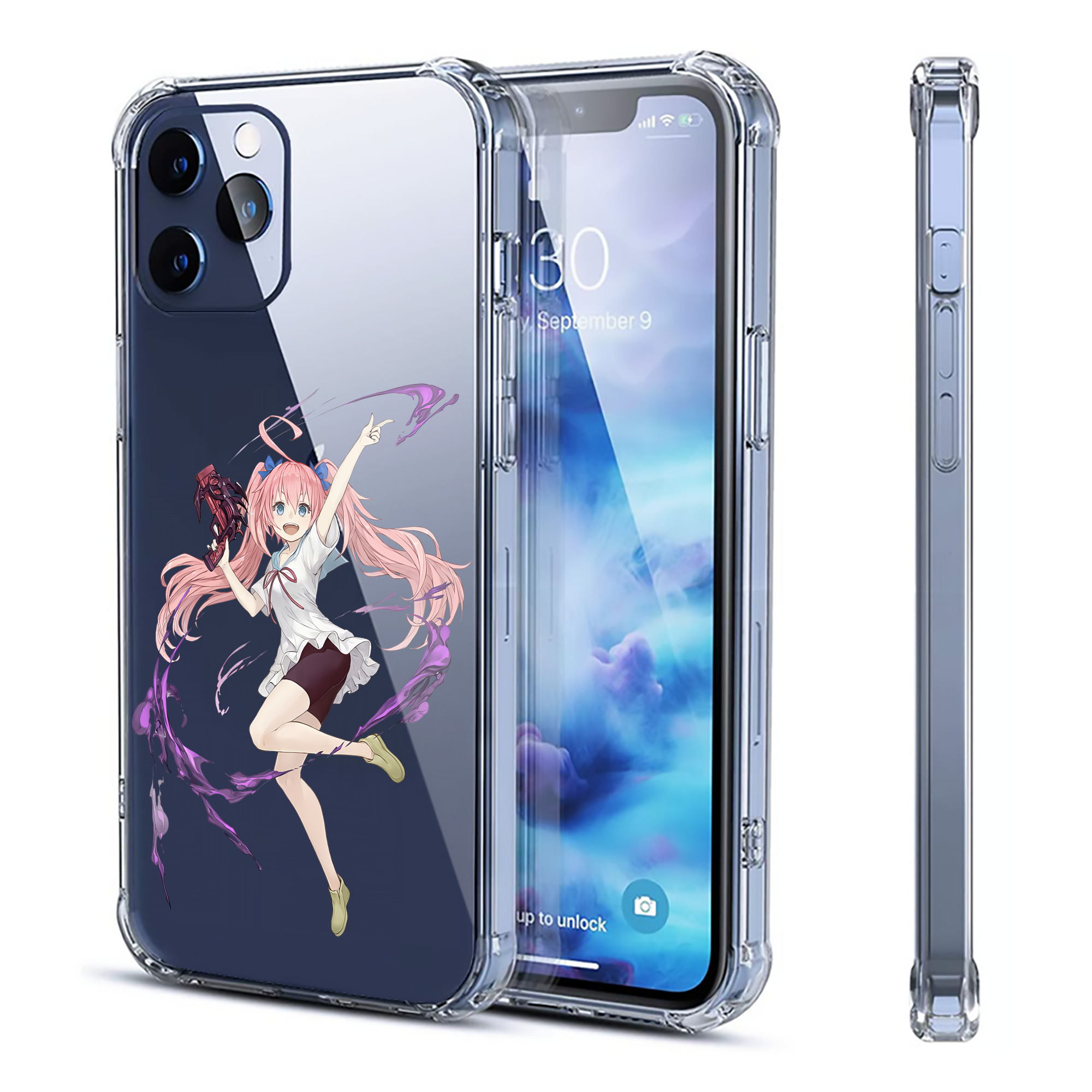 （画像用） 転スラ Regarding Reincarnated to Slime 【iPhone 12シリーズ対応】透明スマホケース（クリアソフトケース）